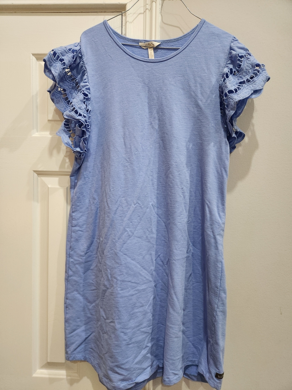 Matilda Jane Light Blue Ruffle Sleeve Midi Dress